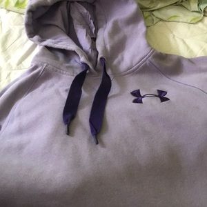 Violet under armour sweatshirt with hood